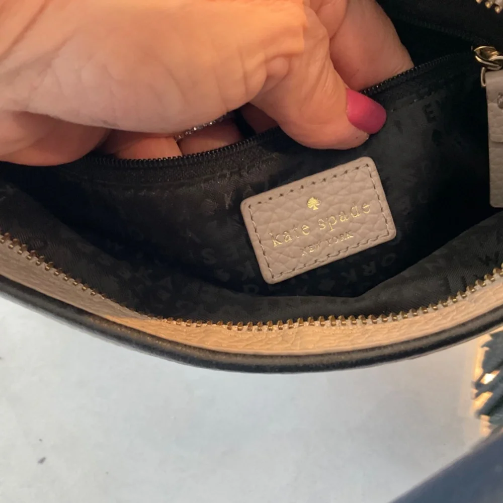 Kate Spade Crossbody Bag Tan with Black Tassel